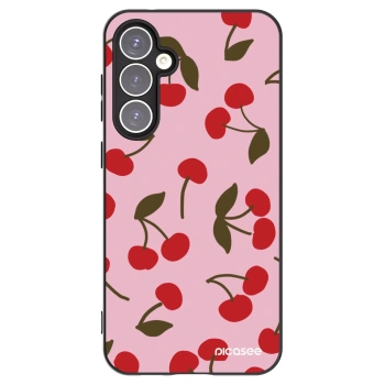 Picasee crna silikonska maskica za Samsung Galaxy S23 FE S711B - Cherry