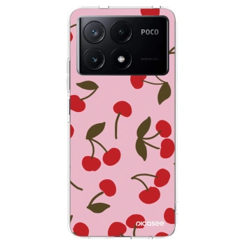 Picasee silikonska prozirna maskica za Xiaomi Poco X6 Pro - Cherry
