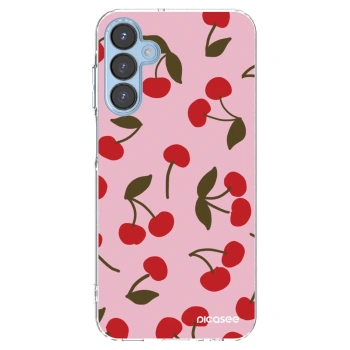 Picasee silikonska prozirna maskica za Samsung Galaxy A15 A156B 5G - Cherry