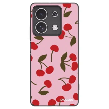 Picasee crna silikonska maskica za Xiaomi Redmi Note 13 4G - Cherry