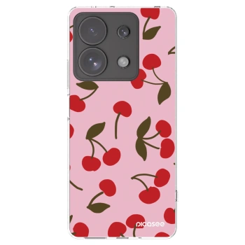 Picasee silikonska prozirna maskica za Xiaomi Redmi Note 13 Pro 4G - Cherry