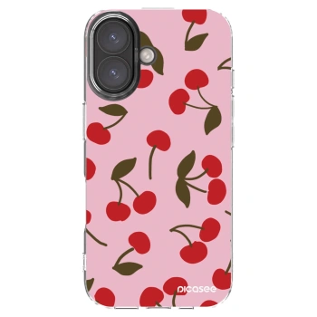 Picasee silikonska prozirna maskica za Apple iPhone 16 - Cherry