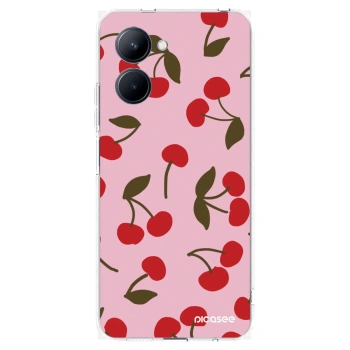 Picasee silikonska prozirna maskica za Realme C33 (2023) - Cherry