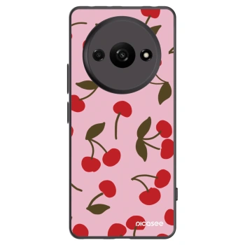 Picasee crna silikonska maskica za Xiaomi Redmi A3 - Cherry