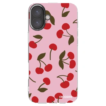 Picasee silikonska prozirna maskica za Apple iPhone 16 Plus - Cherry