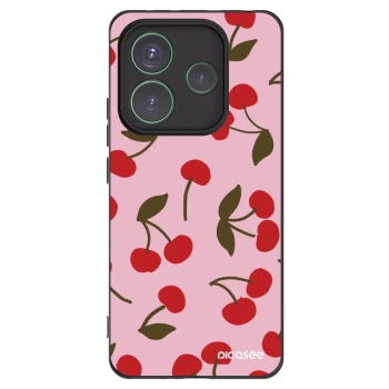 Picasee crna silikonska maskica za Xiaomi Redmi Note 14 5G - Cherry