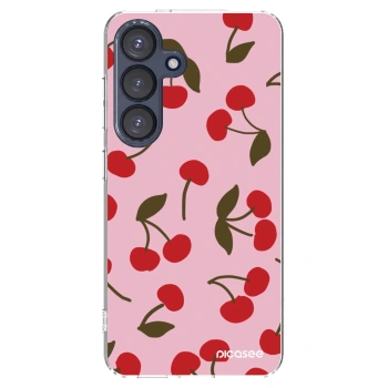 Picasee silikonska prozirna maskica za Samsung Galaxy S25 5G - Cherry