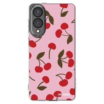Picasee silikonska prozirna maskica za Samsung Galaxy S25 Edge 5G - Cherry