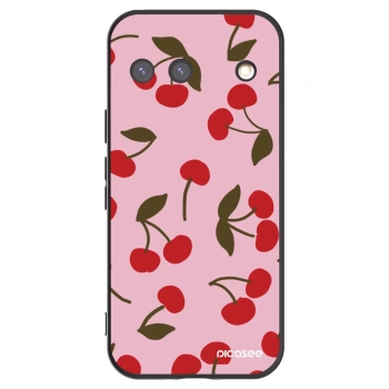 Picasee crna silikonska maskica za Google Pixel 9 - Cherry