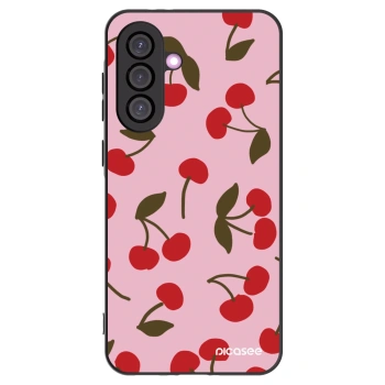 Picasee crna silikonska maskica za Samsung Galaxy A56 5G A566B - Cherry