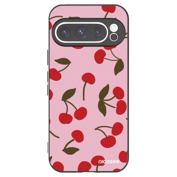 Picasee crna silikonska maskica za Google Pixel 9 Pro - Cherry