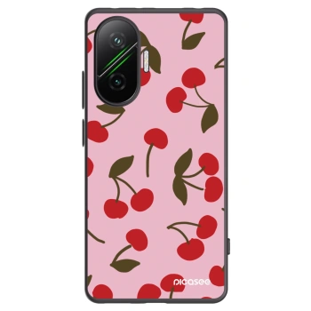Picasee crna silikonska maskica za Xiaomi Poco F7 5G - Cherry
