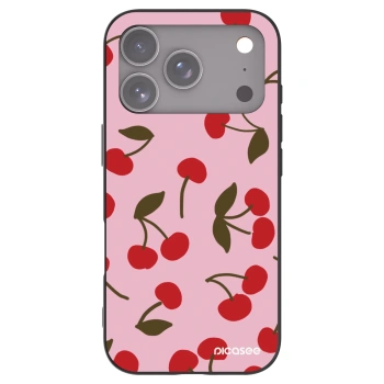 Picasee crna silikonska maskica za Apple iPhone 17 Pro - Cherry