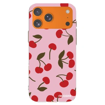 Picasee silikonska prozirna maskica za Apple iPhone 17 Pro Max - Cherry