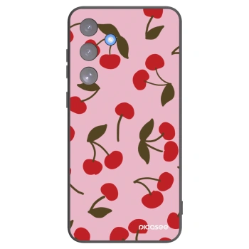 Picasee crna silikonska maskica za Samsung Galaxy S25 FE 5G - Cherry