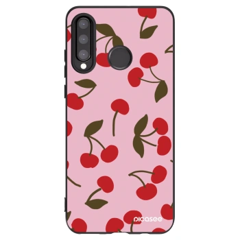 Picasee crna silikonska maskica za Huawei P30 Lite - Cherry
