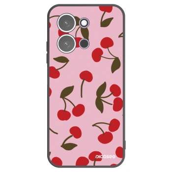 Picasee crna silikonska maskica za Xiaomi Redmi 15C 5G - Cherry
