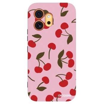 Picasee crna silikonska maskica za Honor 600 - Cherry