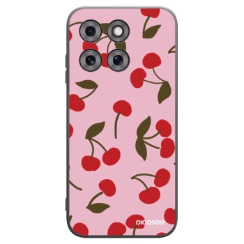 Picasee crna silikonska maskica za Motorola Moto G77 - Cherry