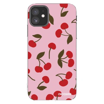 Picasee silikonska prozirna maskica za Apple iPhone 11 - Cherry