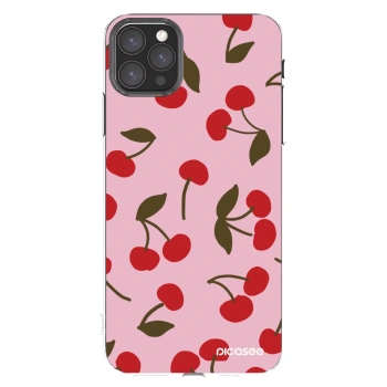 Picasee silikonska prozirna maskica za Apple iPhone 11 Pro Max - Cherry