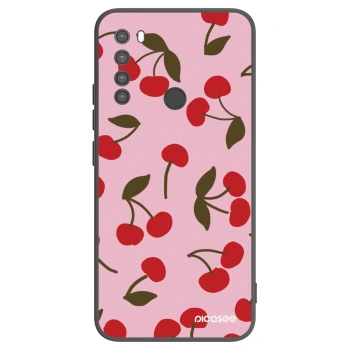 Picasee crna silikonska maskica za Xiaomi Redmi Note 8 - Cherry