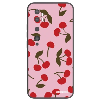 Picasee crna silikonska maskica za Xiaomi Mi Note 10 (Pro) - Cherry