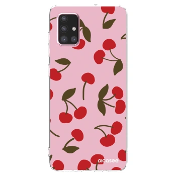Picasee silikonska prozirna maskica za Samsung Galaxy A71 A715F - Cherry