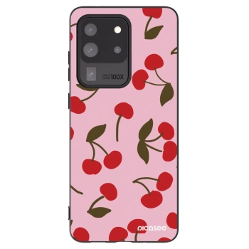 Picasee crna silikonska maskica za Samsung Galaxy S20 Ultra 5G G988F - Cherry