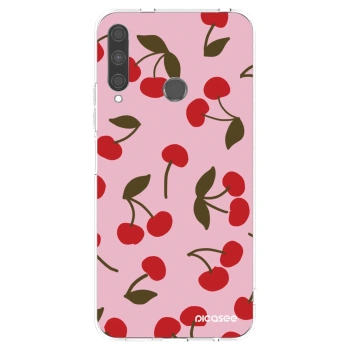 Picasee silikonska prozirna maskica za Huawei P40 Lite E - Cherry