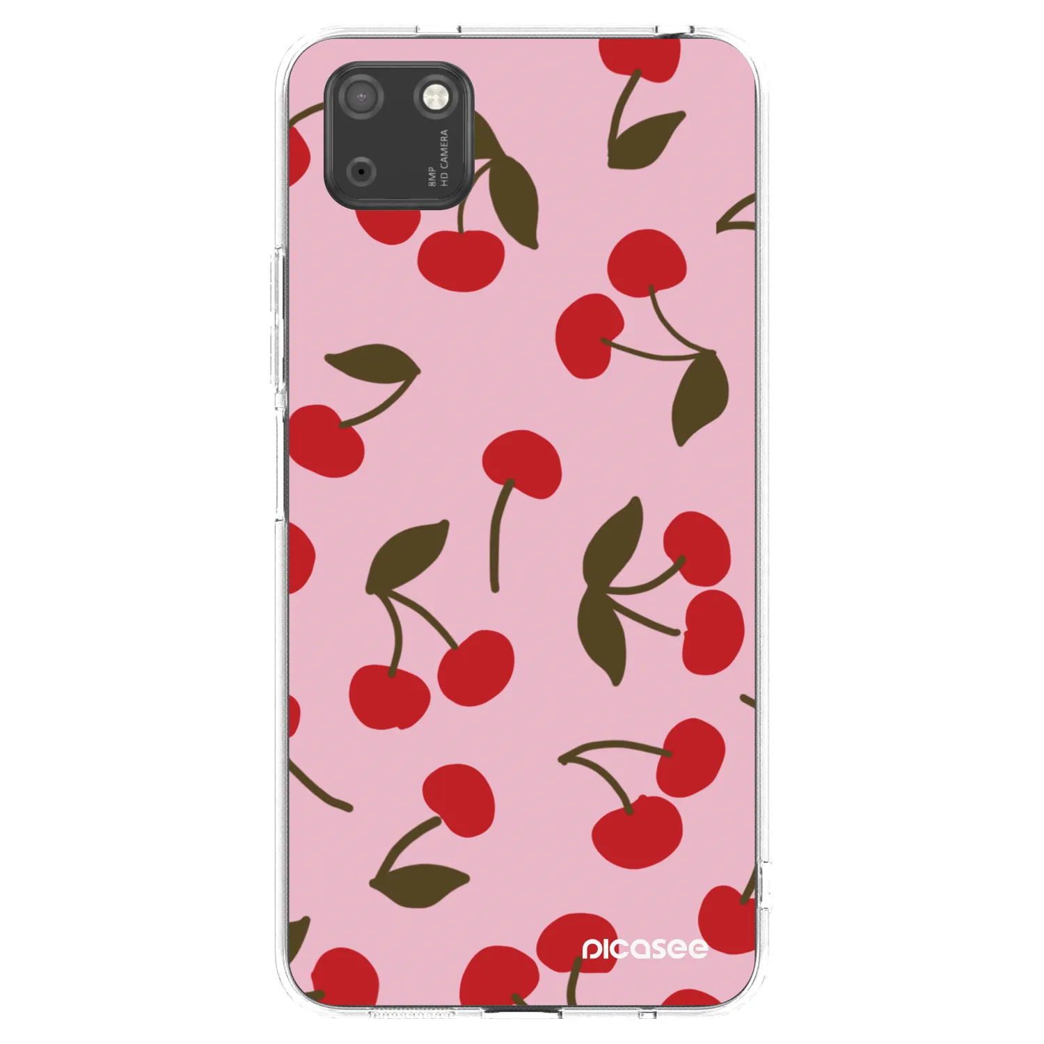 Picasee silikonska prozirna maskica za Huawei Y5P - Cherry