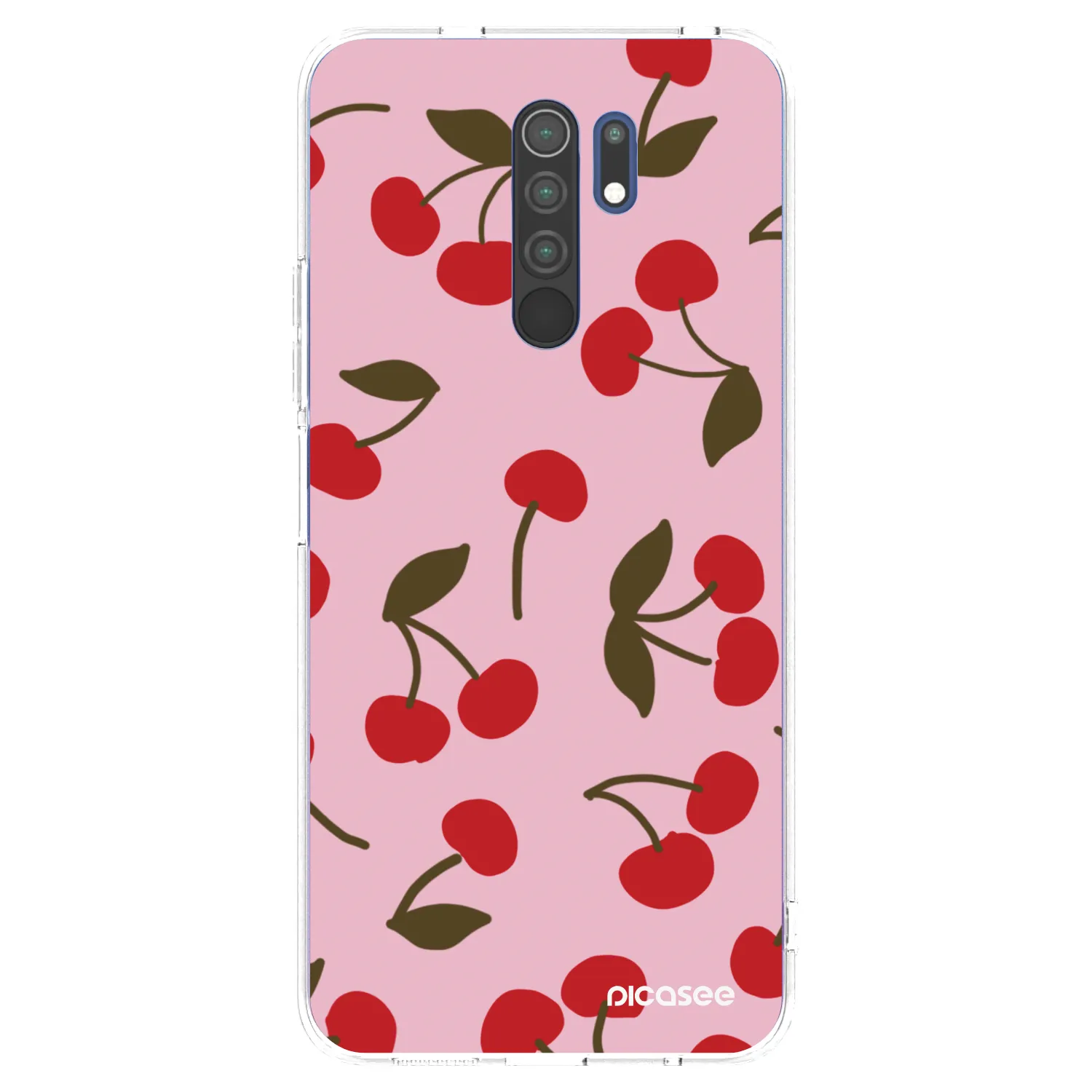 Picasee silikonska prozirna maskica za Xiaomi Redmi 9 - Cherry