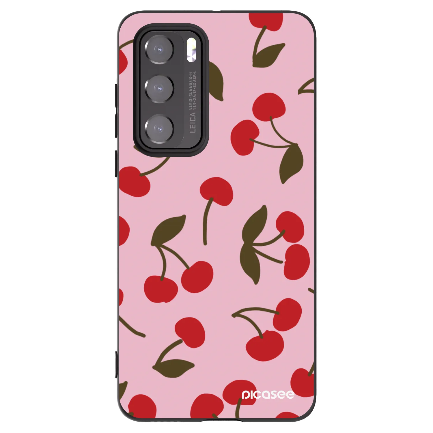Picasee crna silikonska maskica za Huawei P40 - Cherry