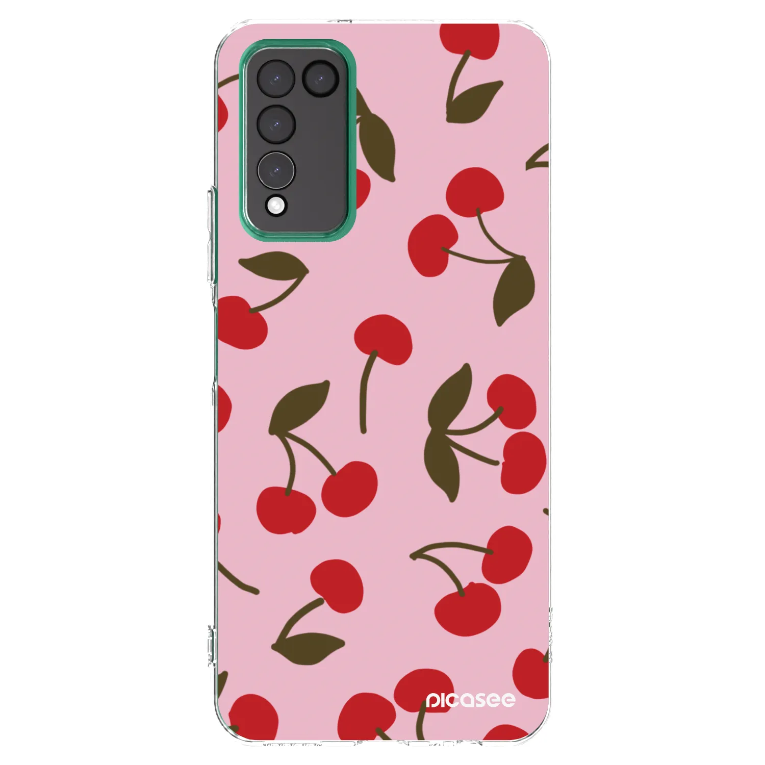 Picasee silikonska prozirna maskica za Honor 10X Lite - Cherry
