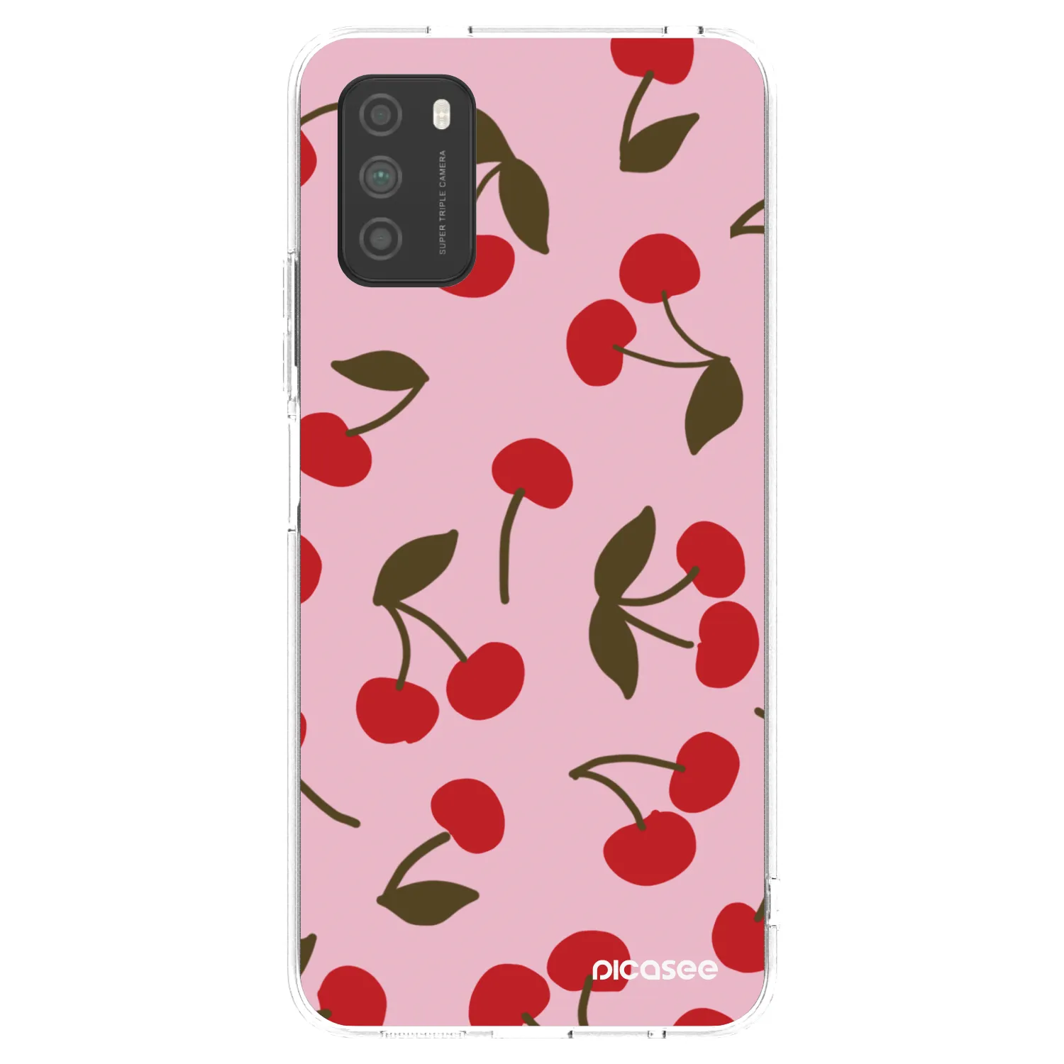 Picasee silikonska prozirna maskica za Xiaomi Poco M3 - Cherry