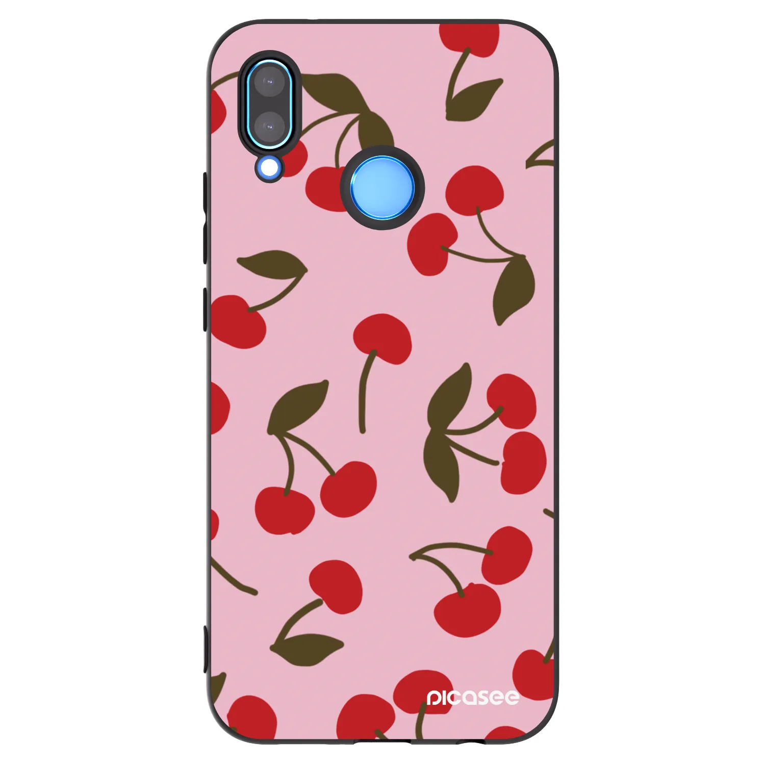 Picasee crna silikonska maskica za Huawei P20 Lite - Cherry