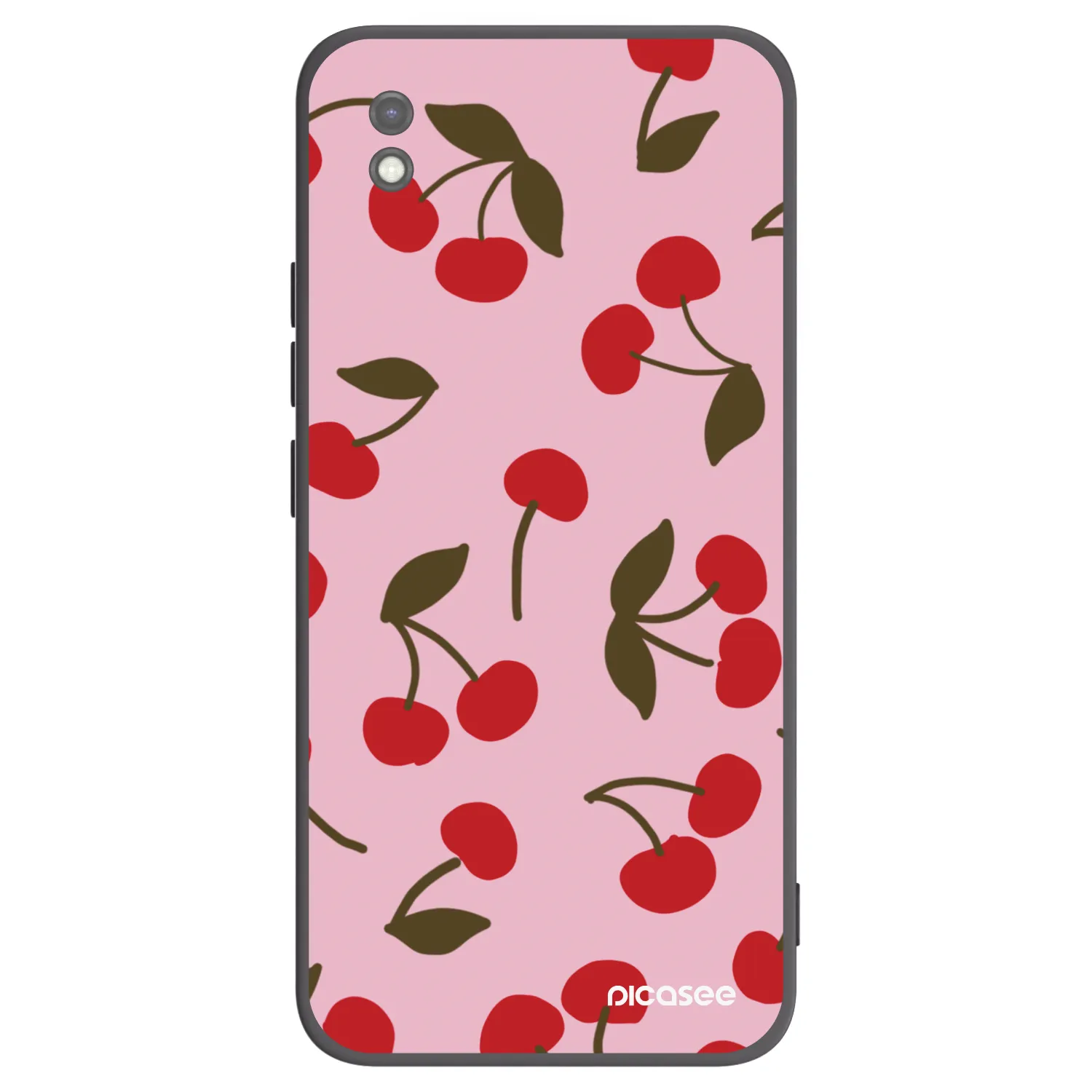 Picasee crna silikonska maskica za Xiaomi Redmi 9AT - Cherry