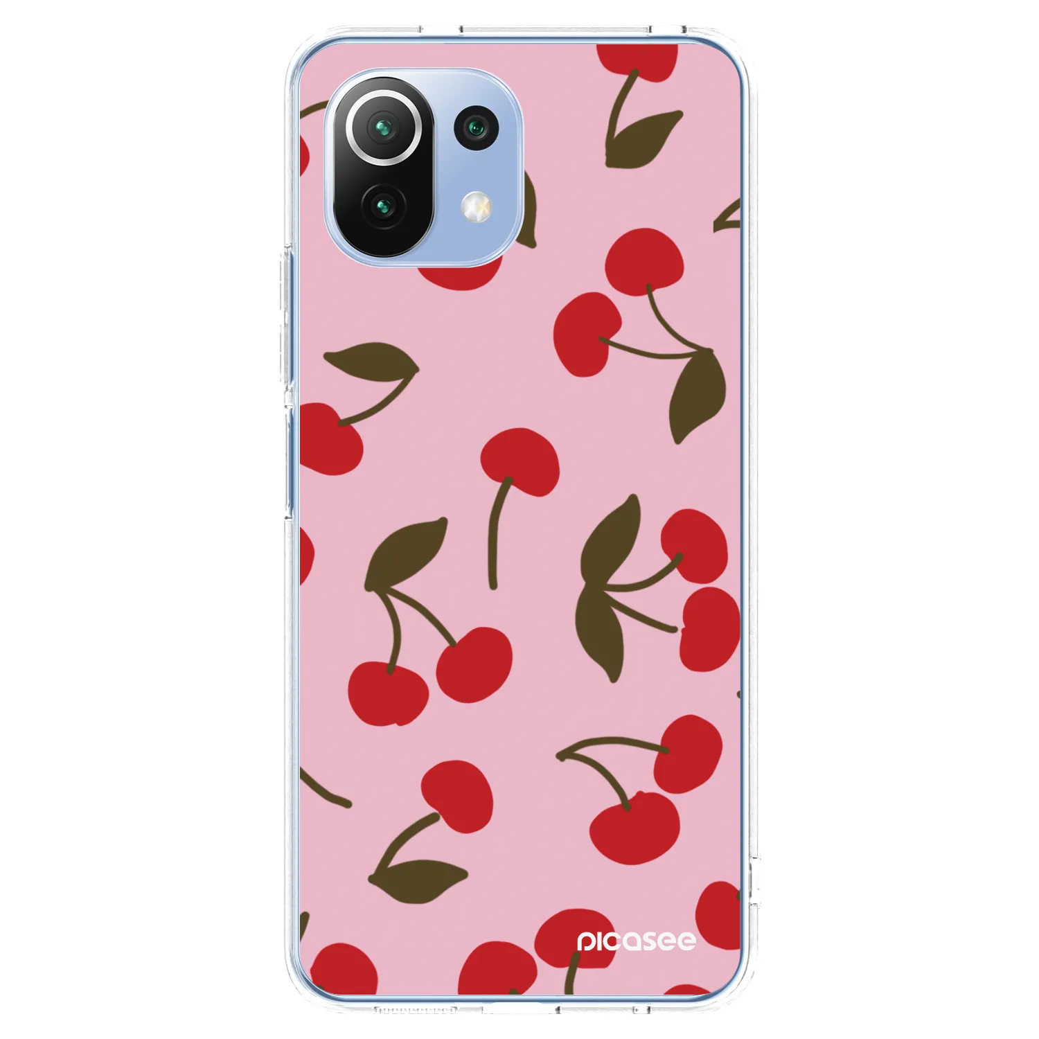 Picasee silikonska prozirna maskica za Xiaomi Mi 11 Lite - Cherry