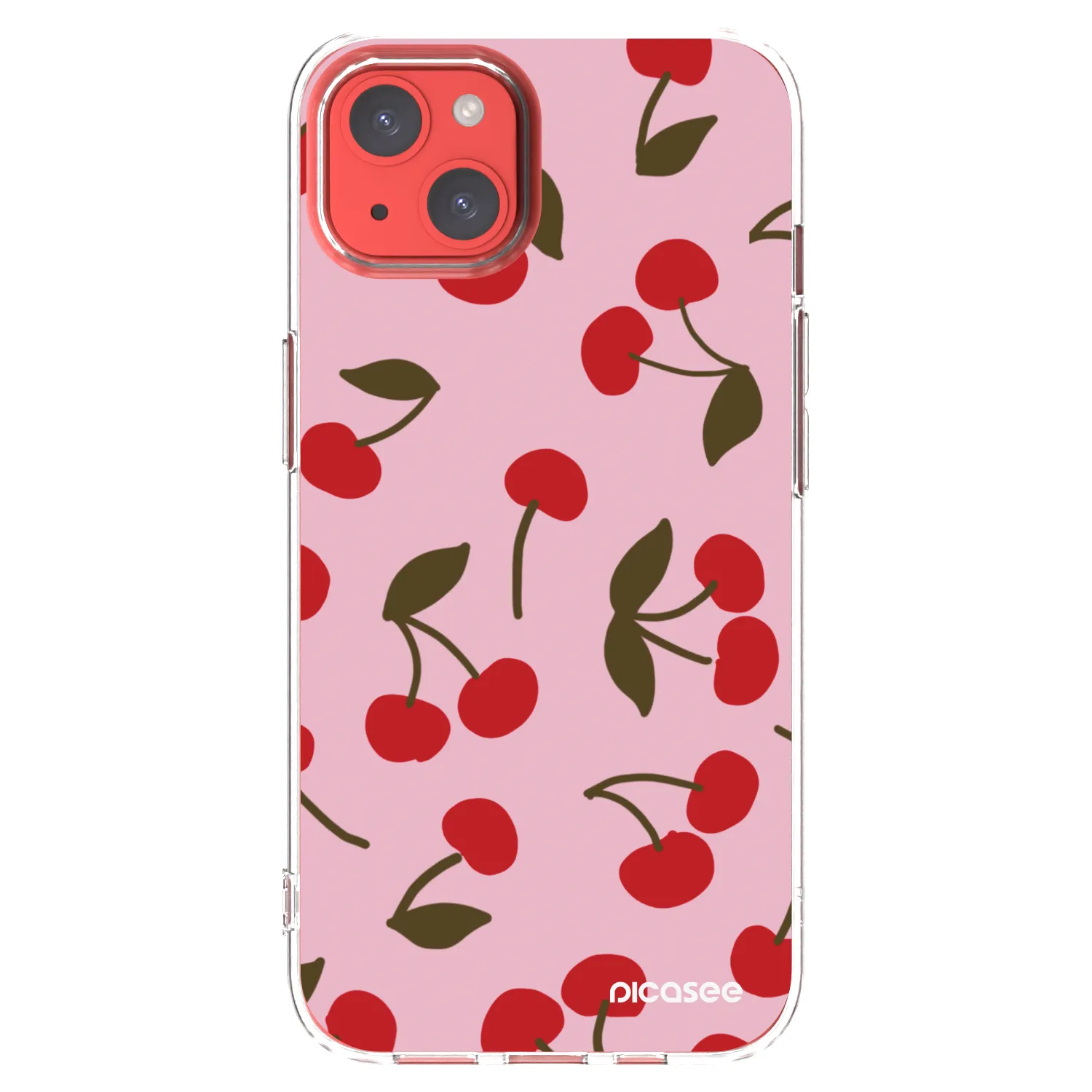 Picasee silikonska prozirna maskica za Apple iPhone 13 - Cherry