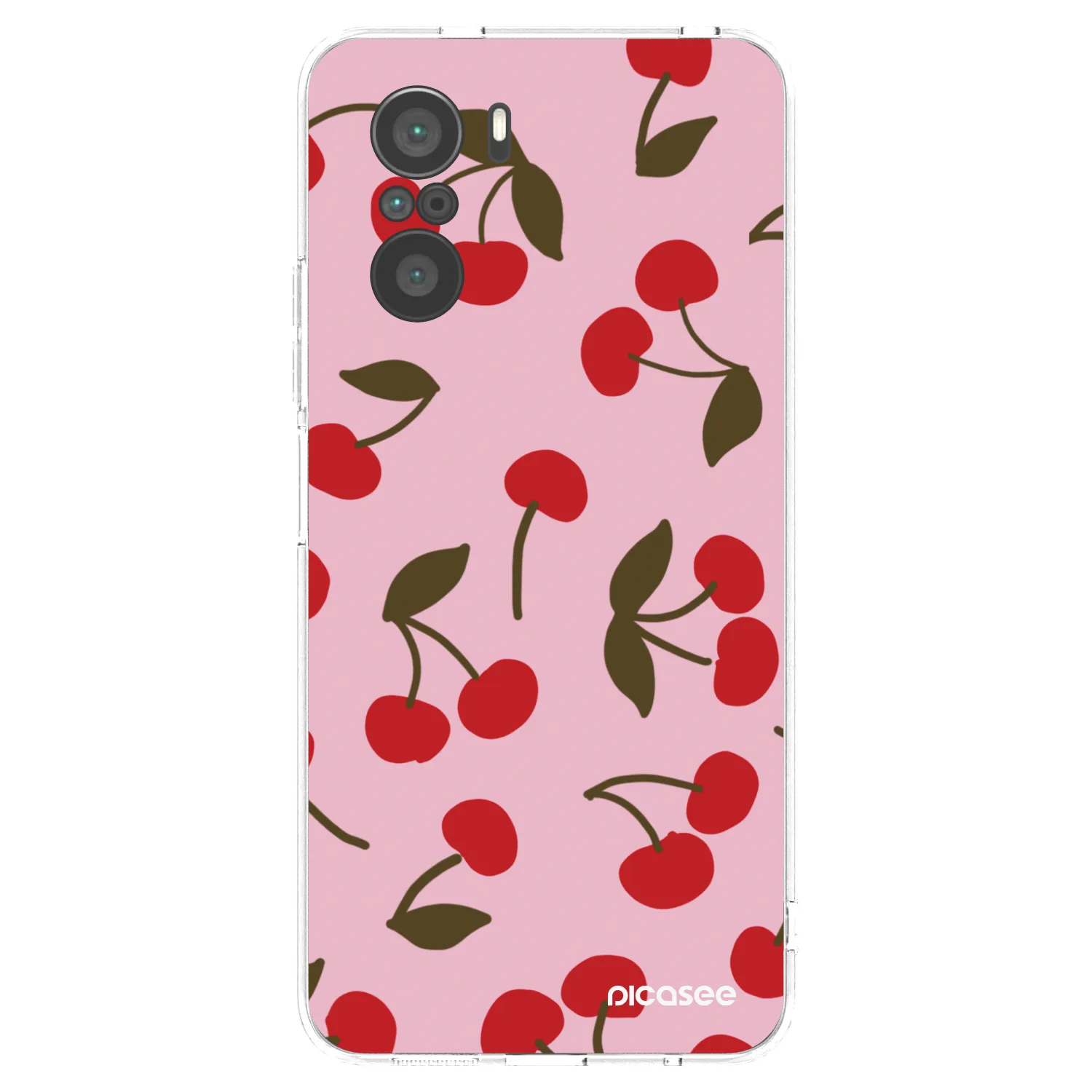 Picasee silikonska prozirna maskica za Xiaomi Poco F3 - Cherry