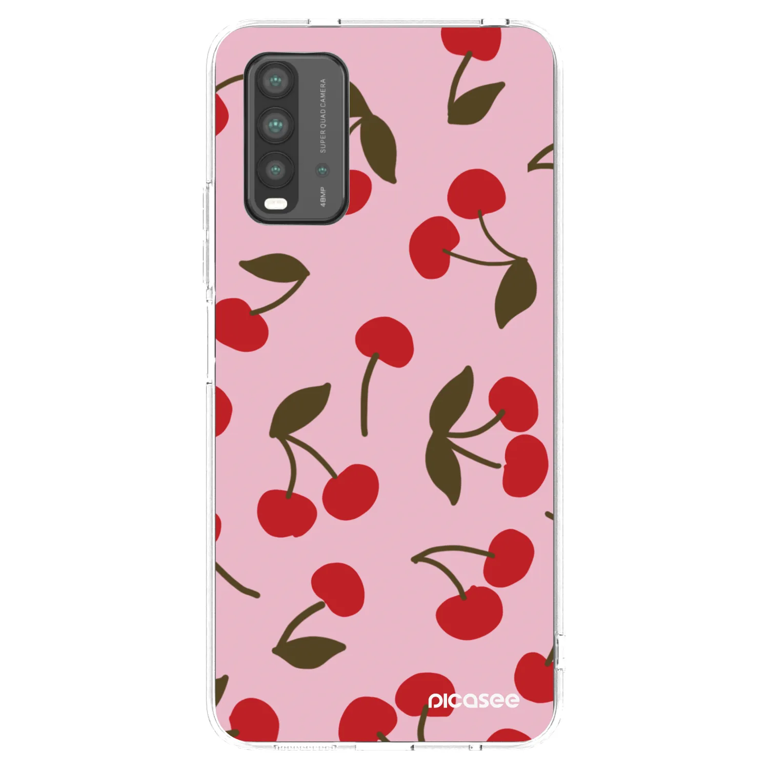Picasee silikonska prozirna maskica za Xiaomi Redmi 9T - Cherry