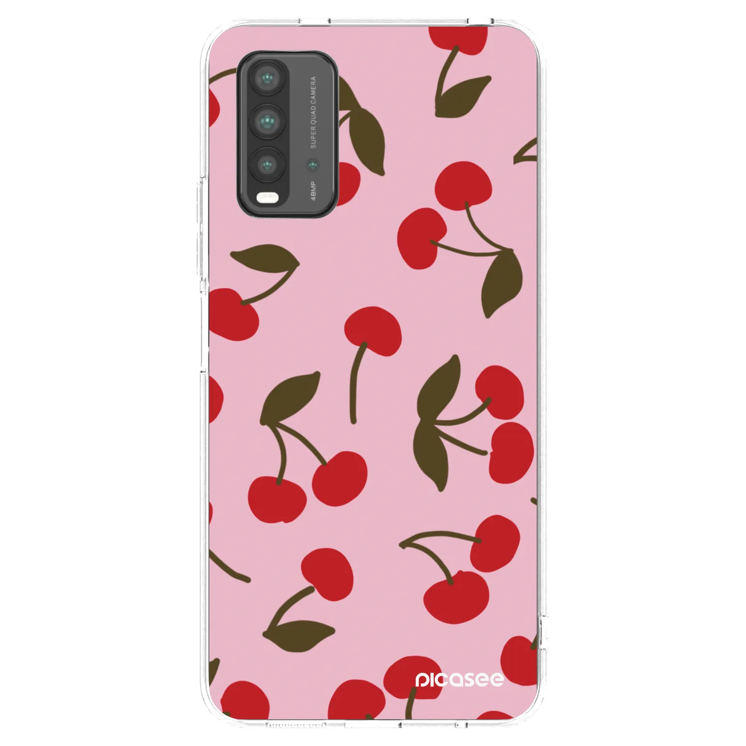 Picasee crna silikonska maskica za Xiaomi Redmi 9T - Cherry
