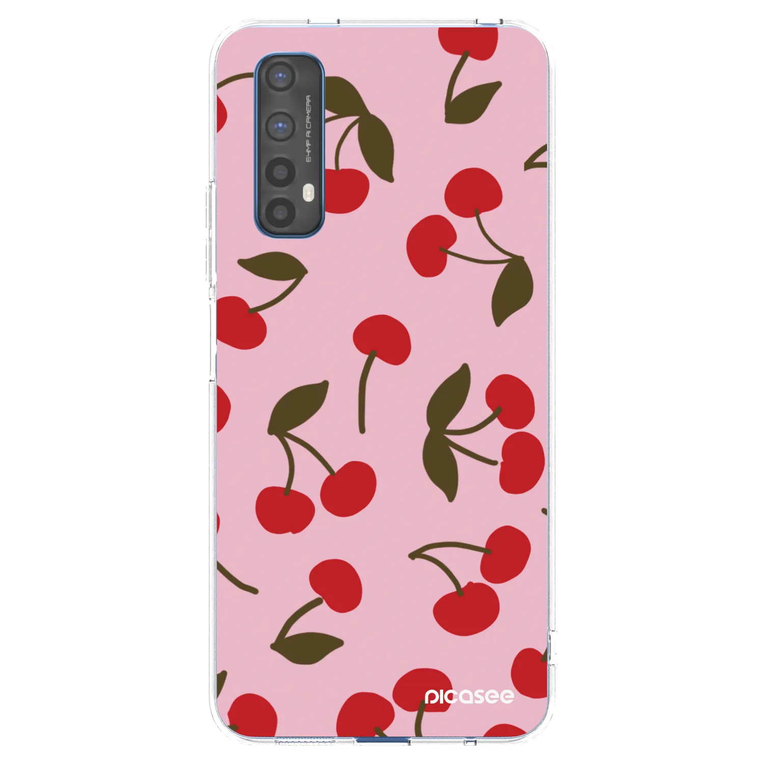Picasee silikonska prozirna maskica za Realme 7 - Cherry