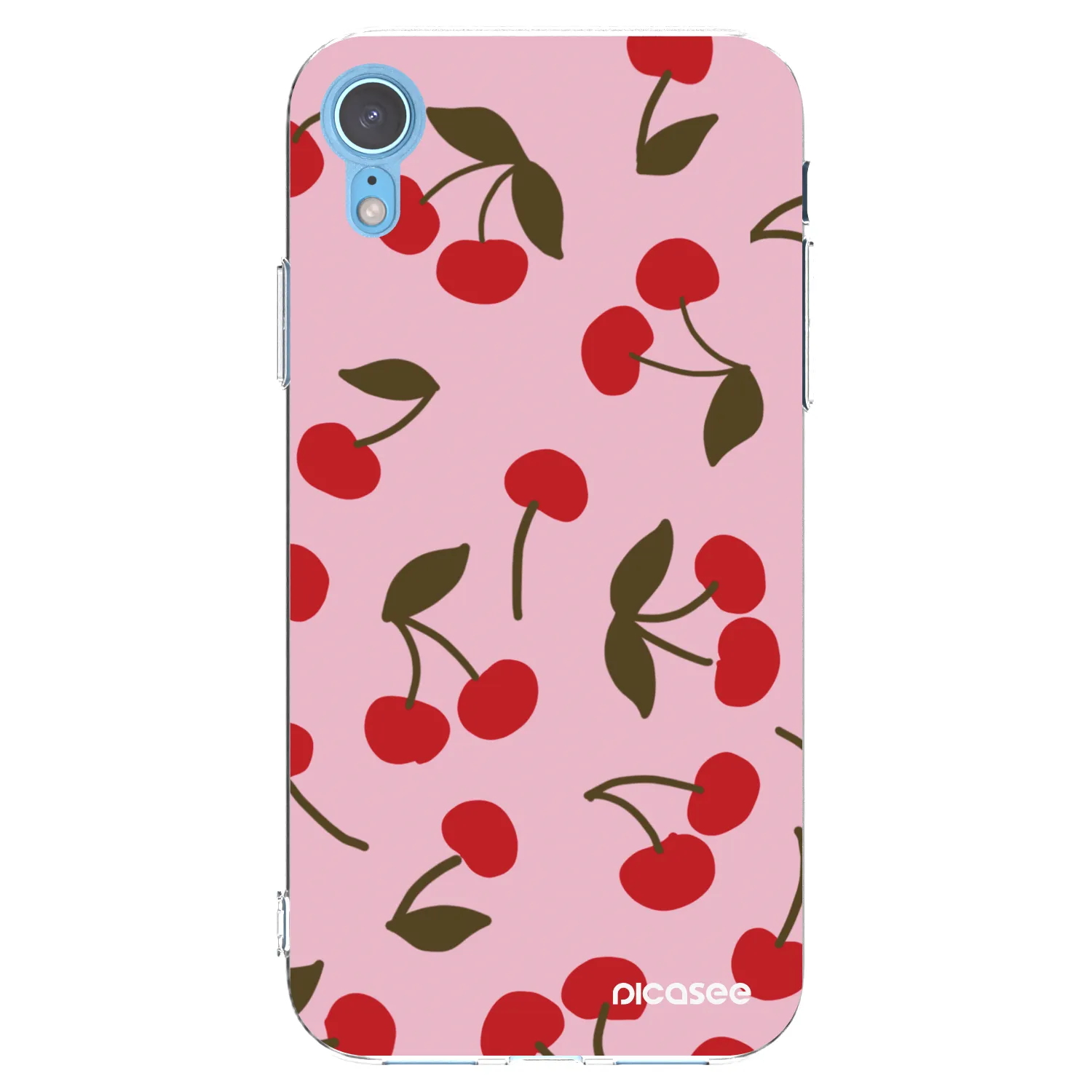 Picasee silikonska prozirna maskica za Apple iPhone XR - Cherry
