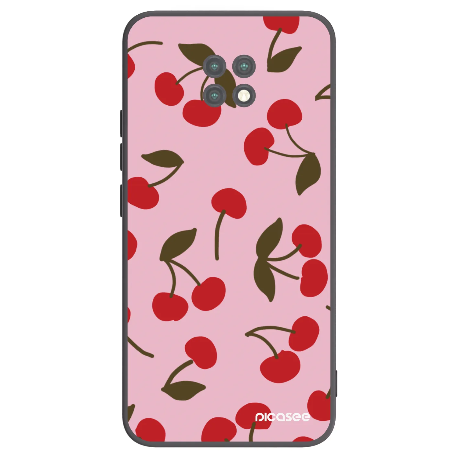 Picasee crna silikonska maskica za Xiaomi Redmi Note 9T - Cherry