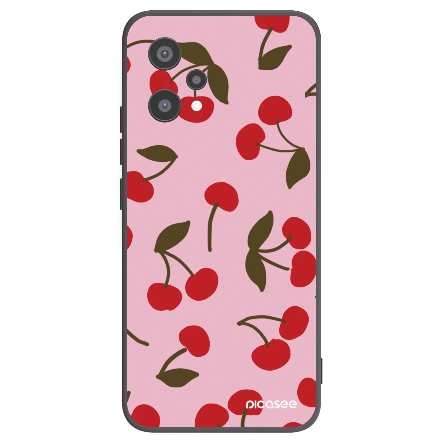 Picasee crna silikonska maskica za Realme 9 Pro 5G - Cherry