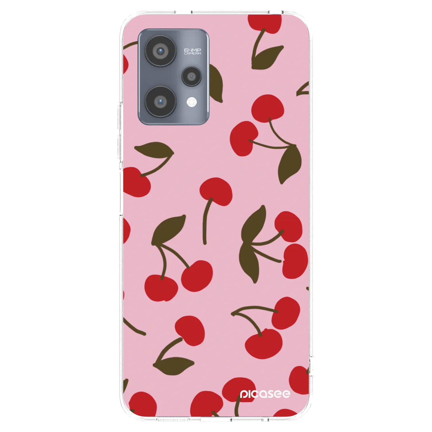Picasee silikonska prozirna maskica za Realme 9 Pro 5G - Cherry