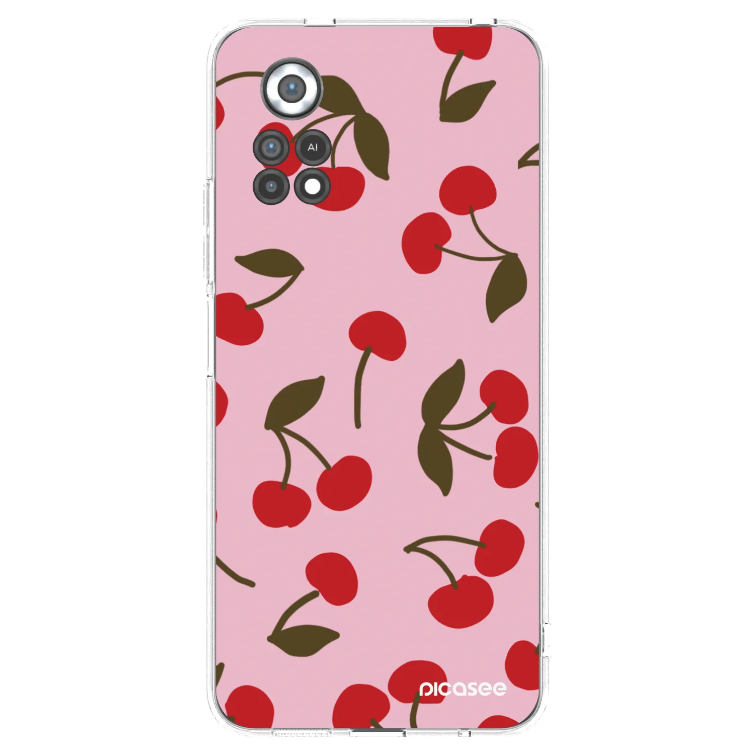 Picasee silikonska prozirna maskica za Xiaomi Poco X4 Pro 5G - Cherry