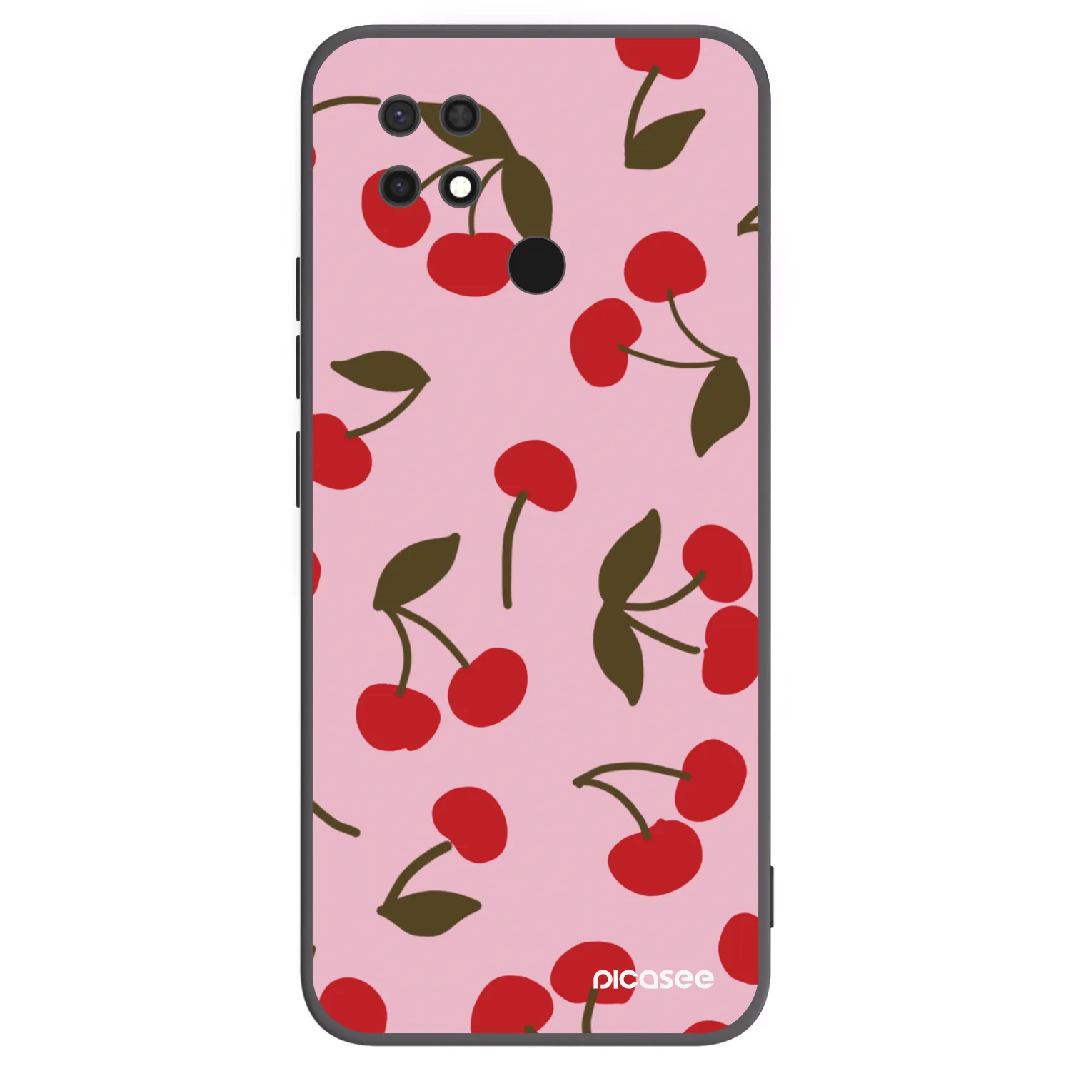 Picasee crna silikonska maskica za Xiaomi Redmi 10C - Cherry