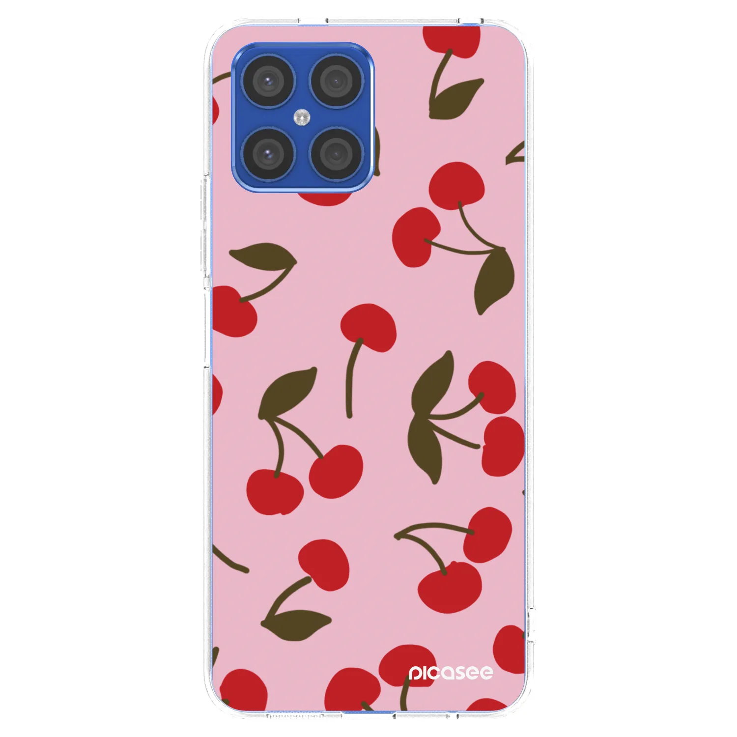 Picasee silikonska prozirna maskica za Honor X8 4G - Cherry